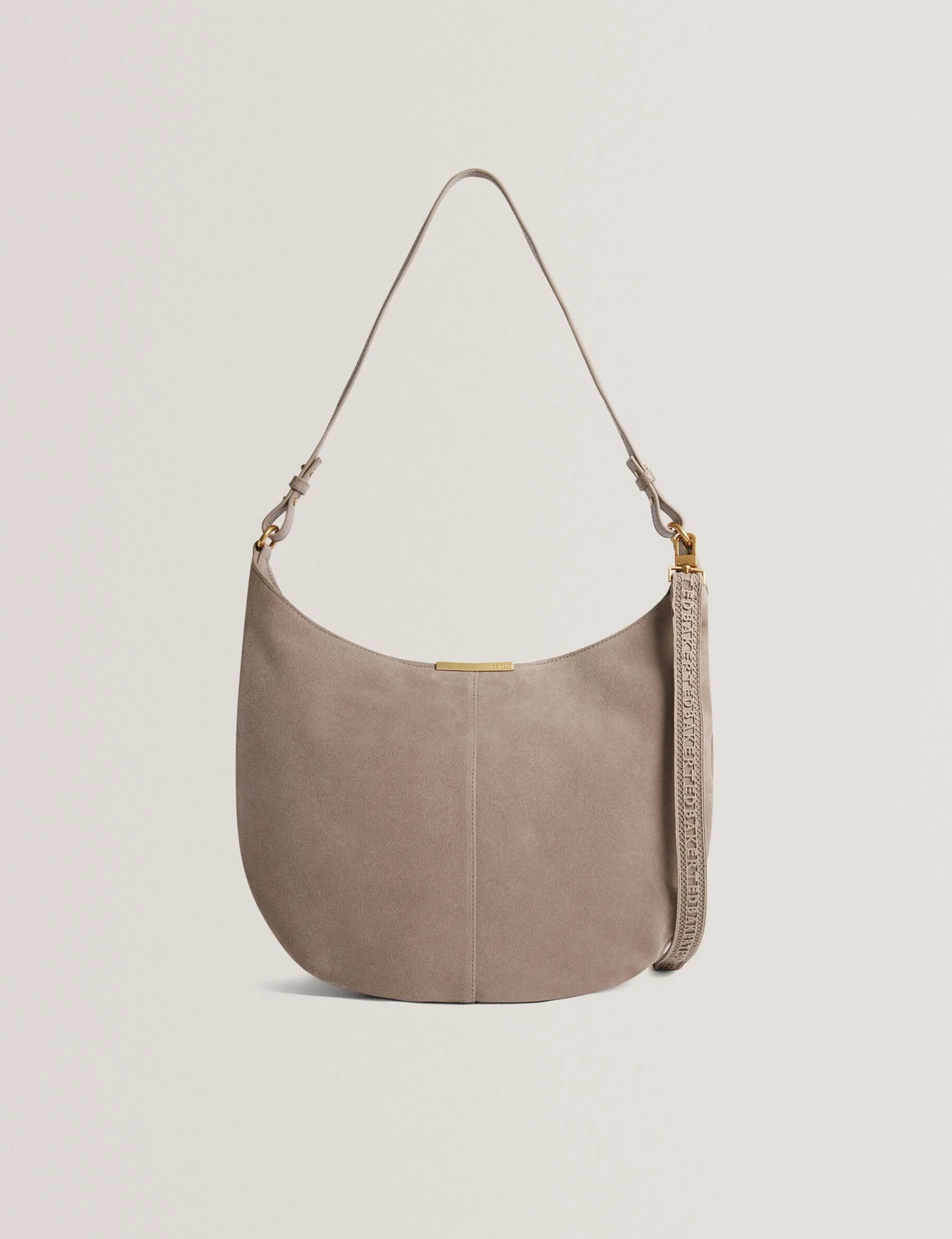 New Lobster Limited Schultertaschen<Hobo Bag aus Wildleder mit Stangendetail