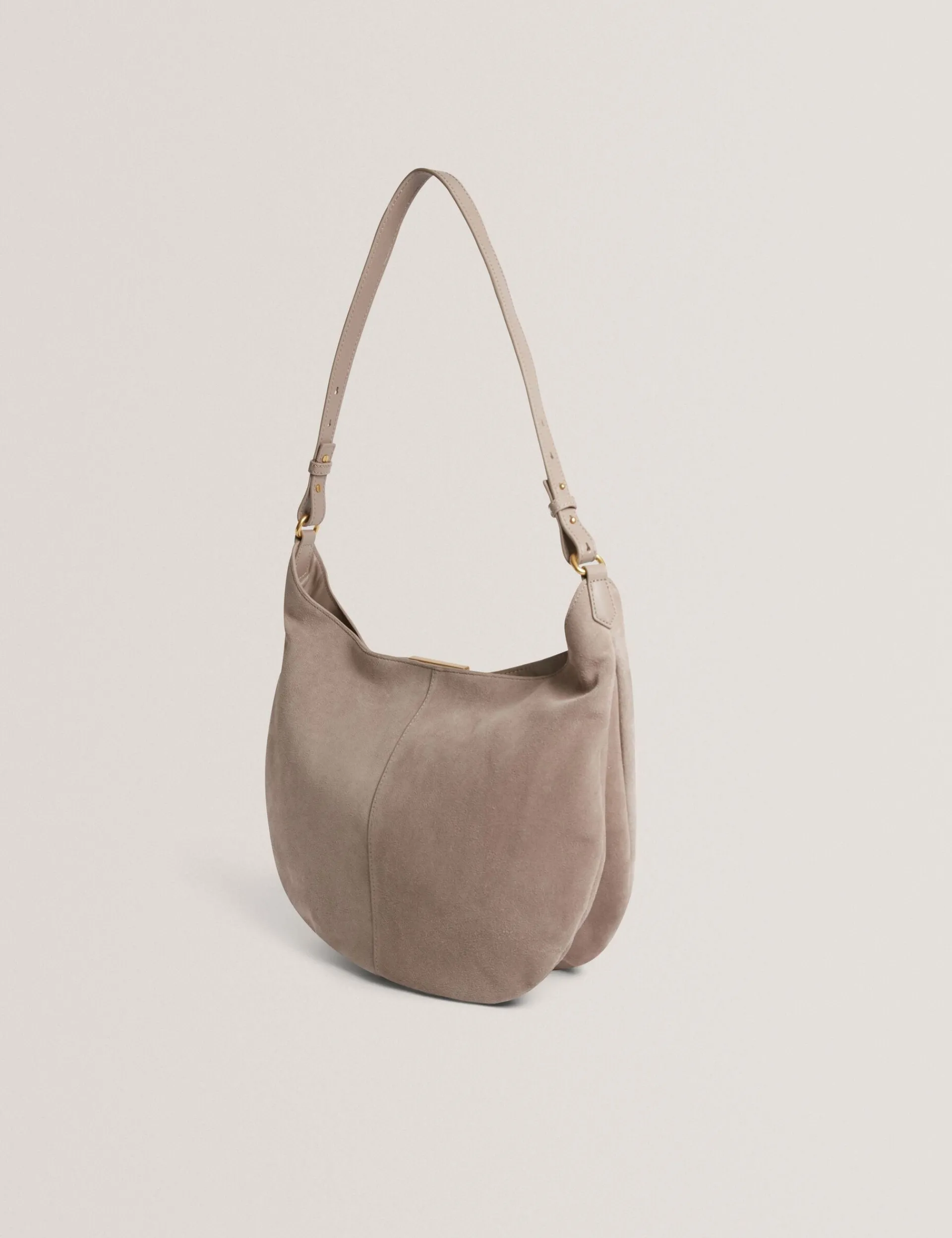 New Lobster Limited Schultertaschen<Hobo Bag aus Wildleder mit Stangendetail