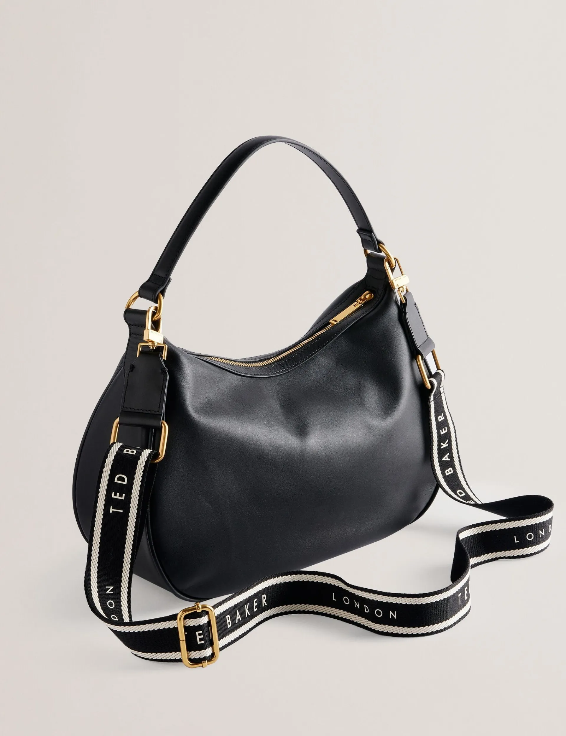 New Lobster Limited Schultertaschen<Hobo-Tasche aus Leder mit Gurtband