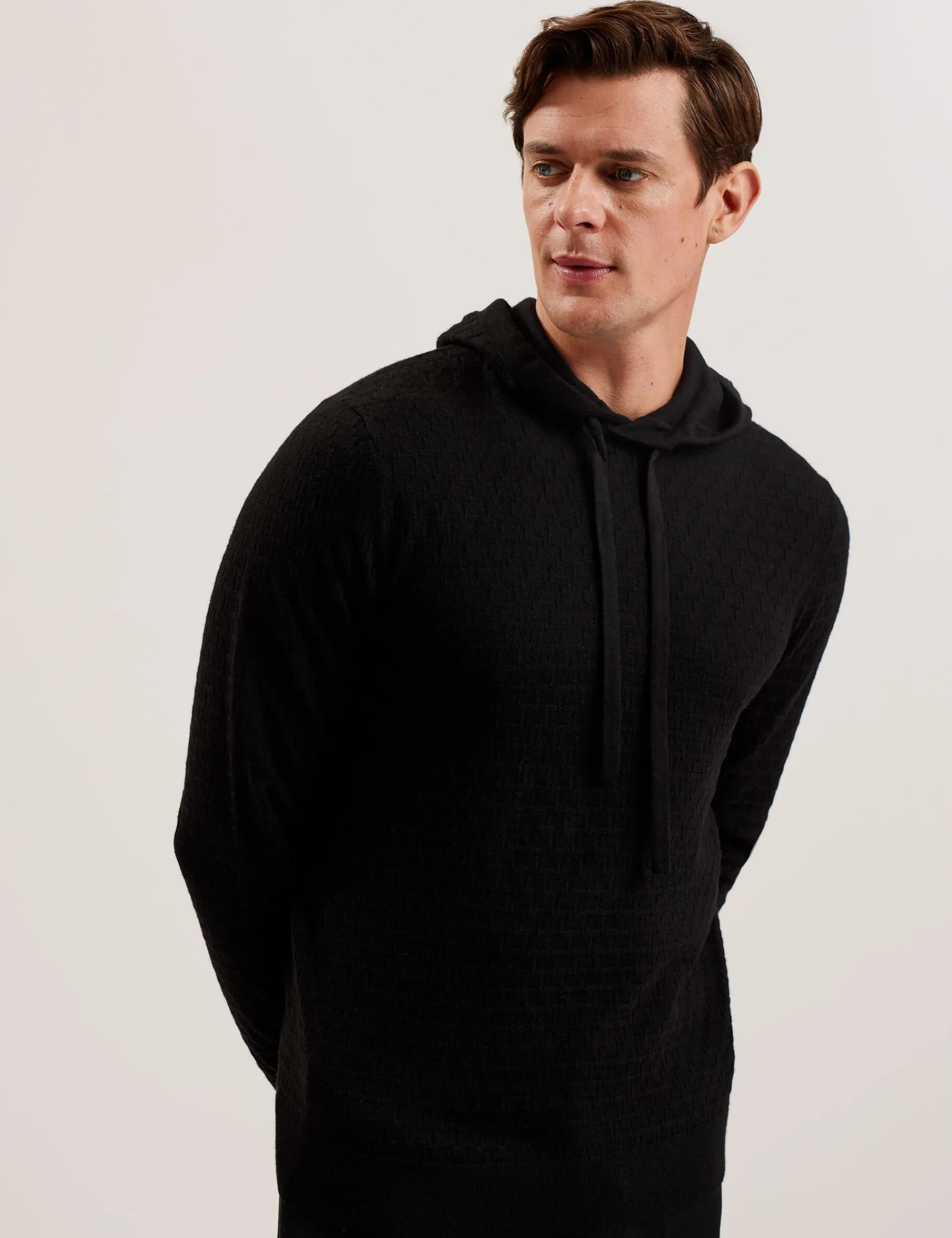 New Lobster Limited Sweatshirts & Kapuzenpullover|Pullover & Strickwaren<Hoodie aus strukturiertem T-Strick-Wollmischgewebe