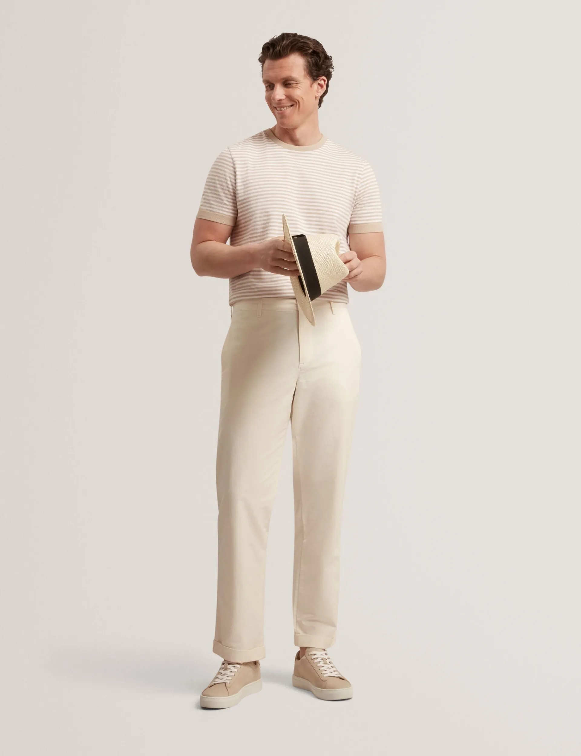 New Lobster Limited Hosen & Chinos|Der Weihnachtsladen<Hose aus geradem Baumwoll-Leinen-Twill