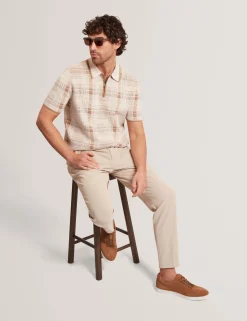 New Lobster Limited Hosen & Chinos<Hose mit Waffelstruktur und schmal zulaufendem Bein