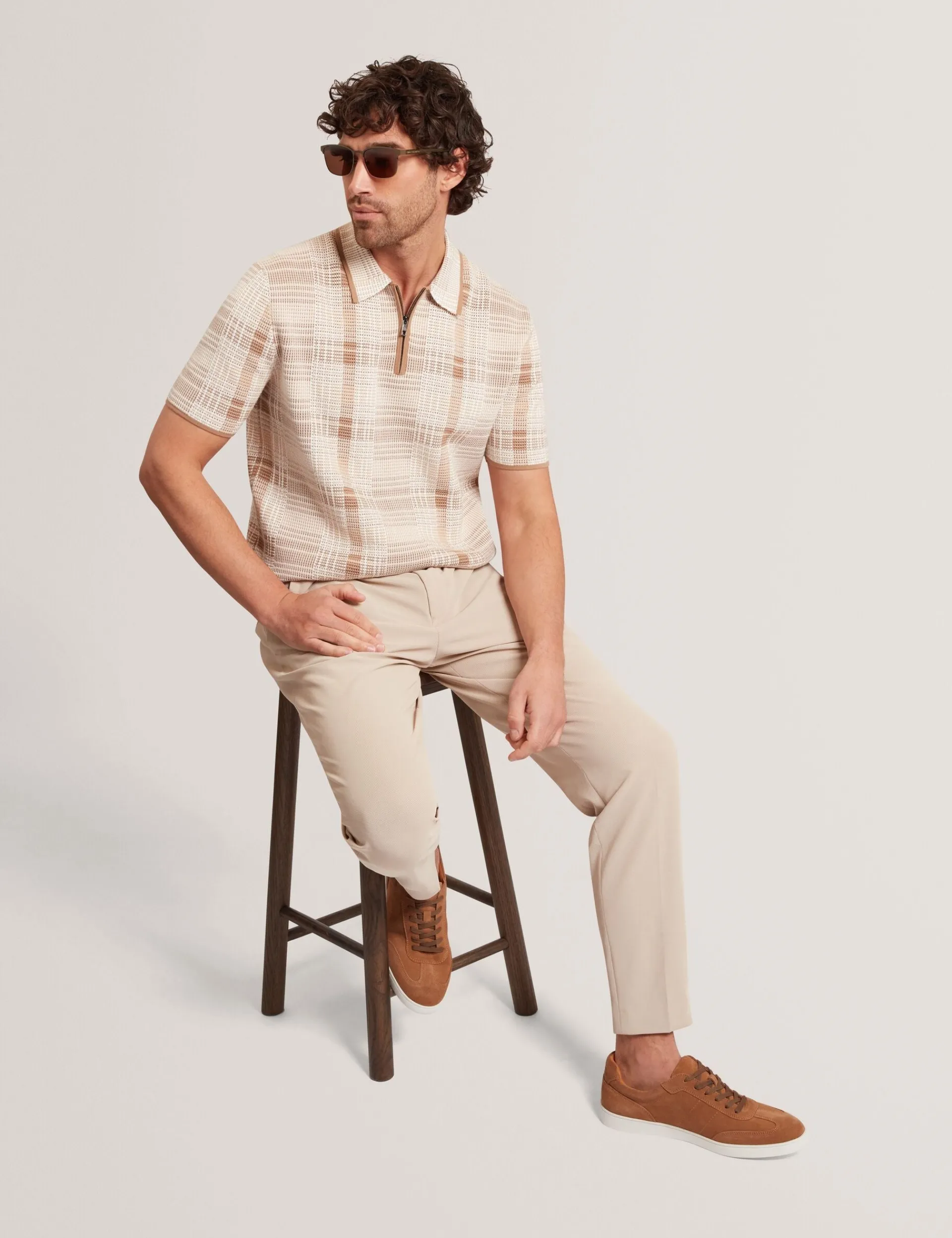 New Lobster Limited Hosen & Chinos<Hose mit Waffelstruktur und schmal zulaufendem Bein