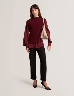 New Lobster Limited Oberteile & Blusen|Pullover & Strickjacken<2-in-1 Strickweste Langarmshirt