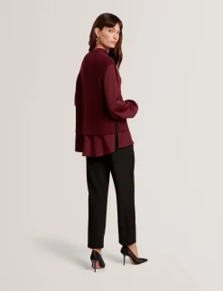 New Lobster Limited Oberteile & Blusen|Pullover & Strickjacken<2-in-1 Strickweste Langarmshirt