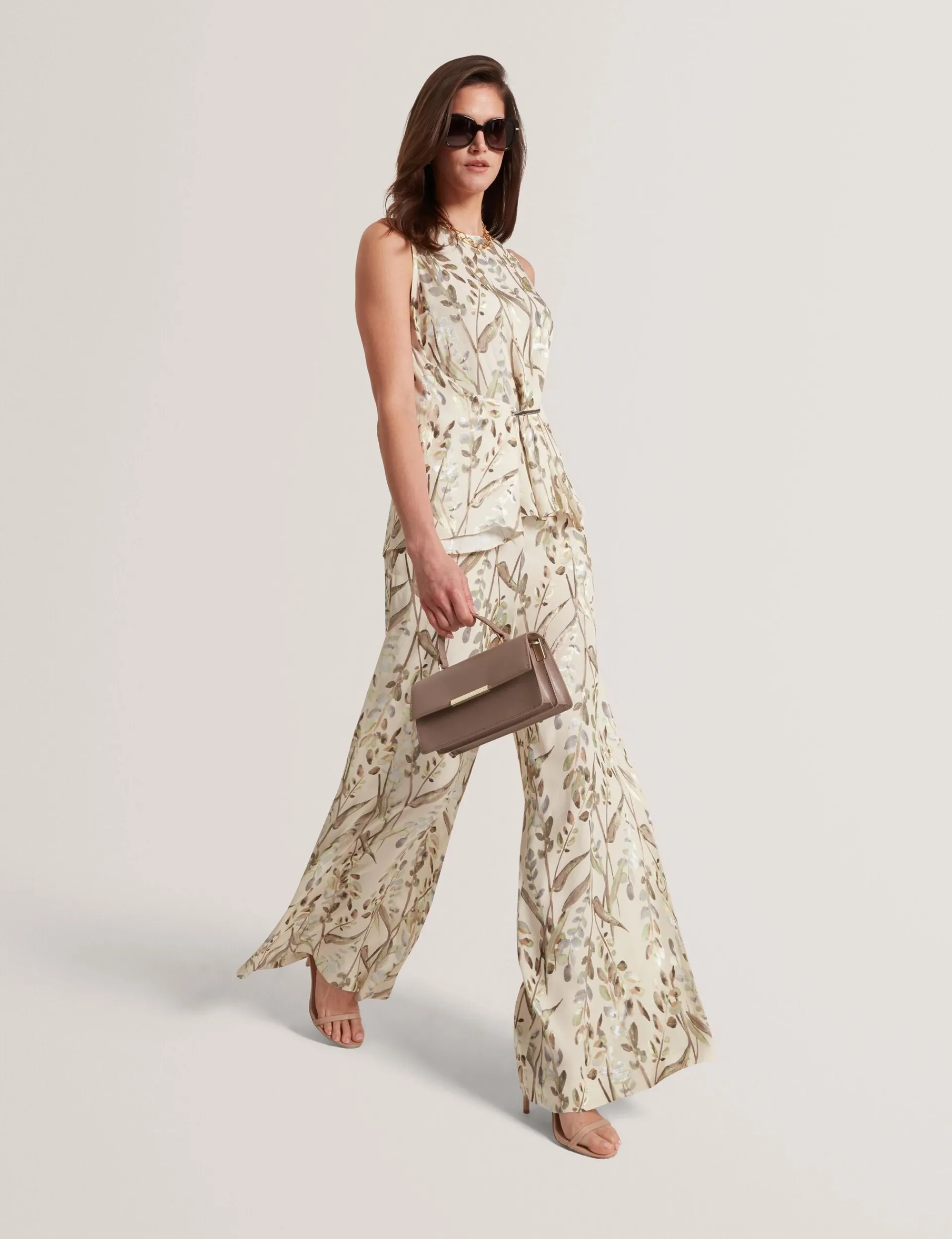 New Lobster Limited Golden Hour|Der Weihnachtsladen<Jacquard-Hose mit weitem Bein und Blattmuster