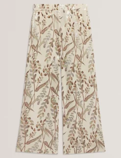 New Lobster Limited Golden Hour|Der Weihnachtsladen<Jacquard-Hose mit weitem Bein und Blattmuster