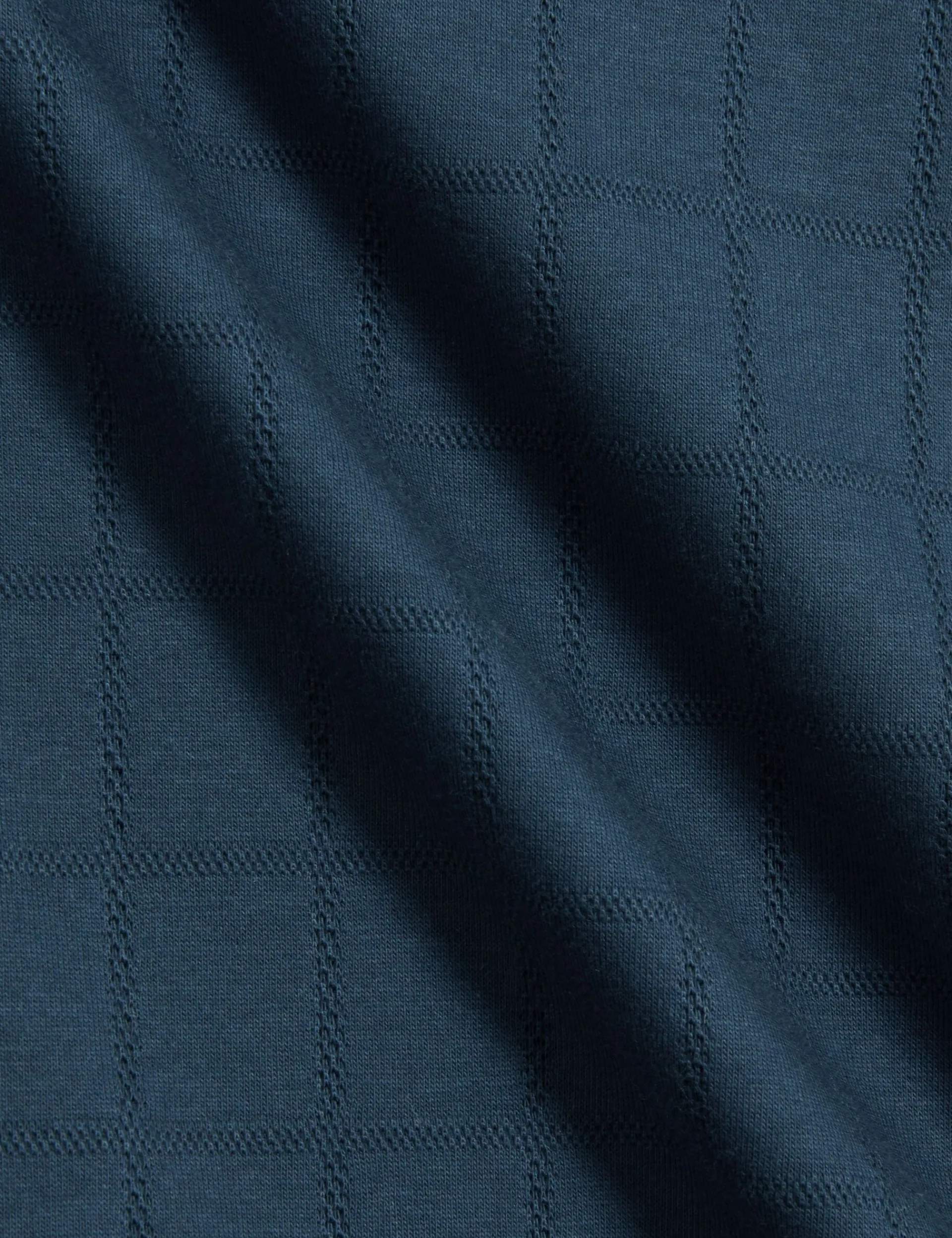 New Lobster Limited Breezy Blues Bearbeiten|Oberteile & T-Shirts<Jacquard-T-Shirt aus strukturierter Baumwolle