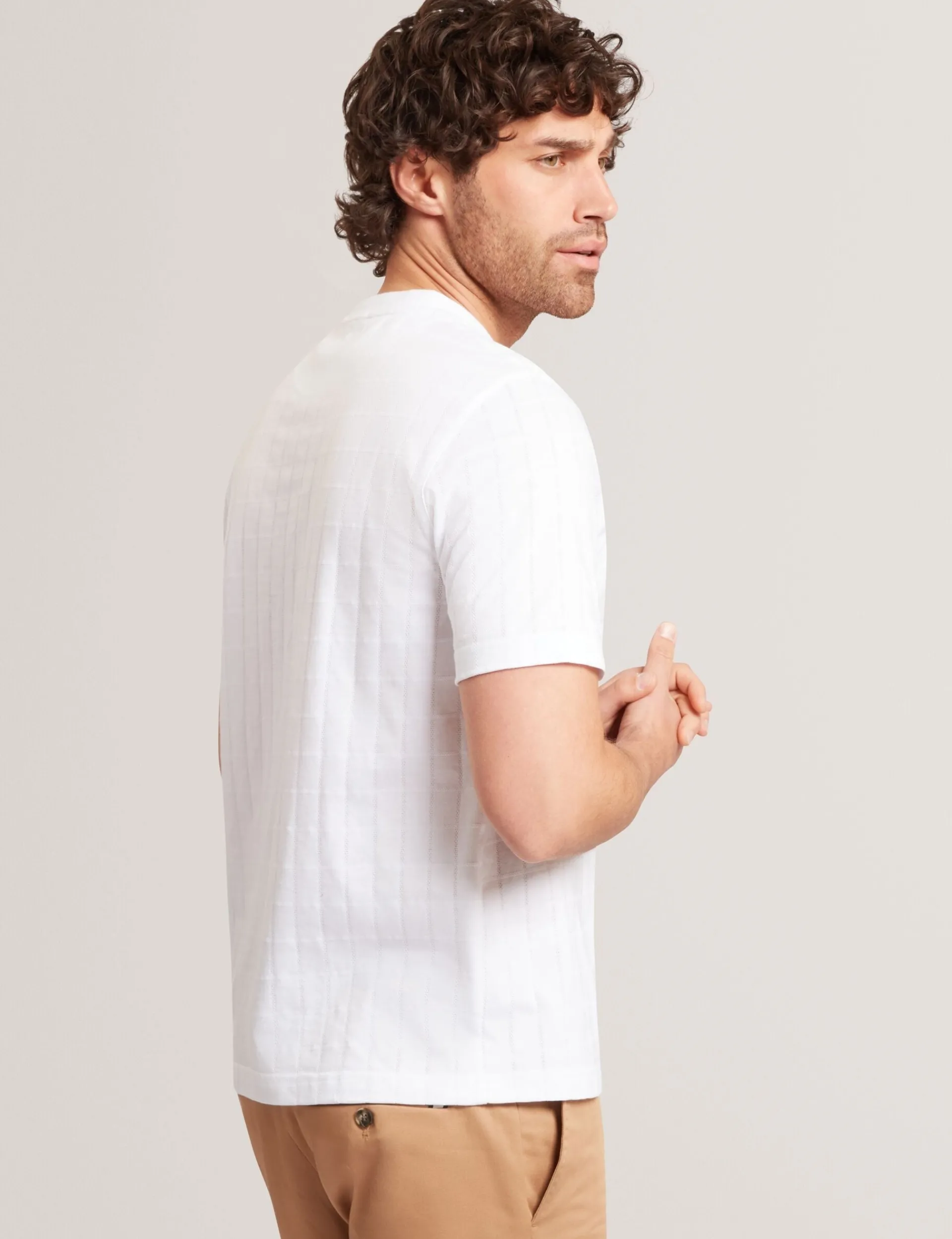 New Lobster Limited Der Weihnachtsladen|Breezy Blues Bearbeiten<Jacquard-T-Shirt aus strukturierter Baumwolle
