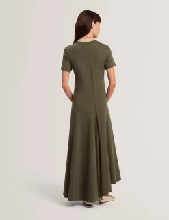 New Lobster Limited Kleider<Jersey-Midikleid mit Einsätzen und kurzen Ärmeln