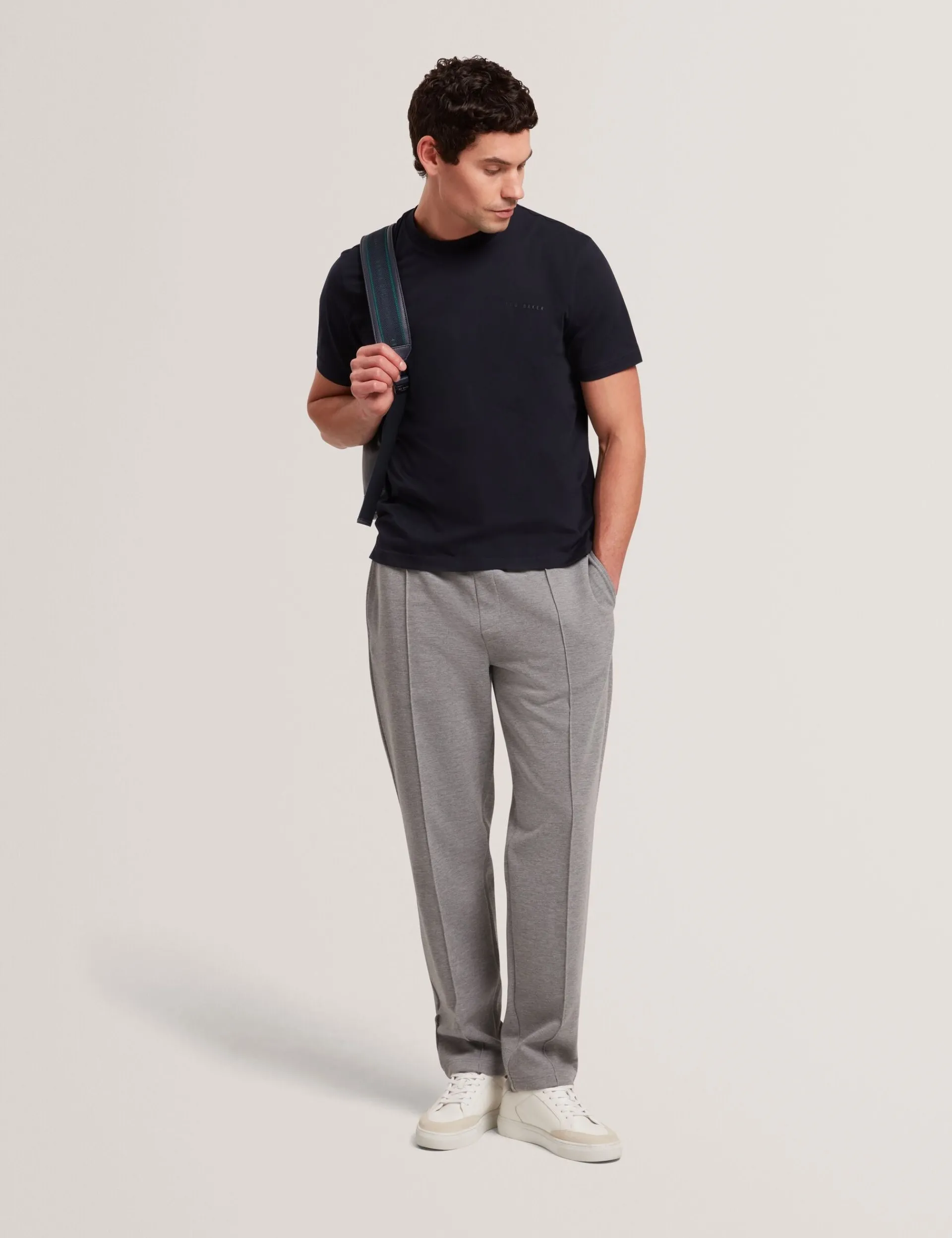 New Lobster Limited Breezy Blues Bearbeiten|Hosen & Chinos<Jogginghose aus Stretch-Baumwolle mit geradem Bein zum Hineinschlüpfen