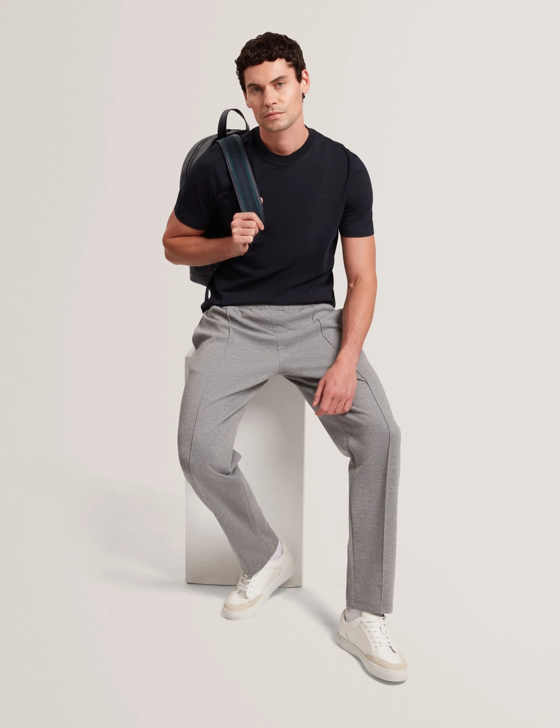 New Lobster Limited Breezy Blues Bearbeiten|Hosen & Chinos<Jogginghose aus Stretch-Baumwolle mit geradem Bein zum Hineinschlüpfen