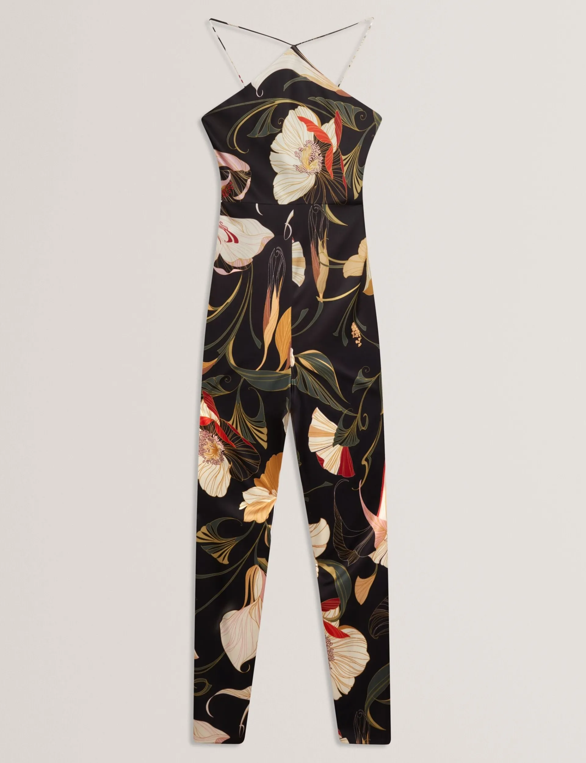 New Lobster Limited Jumpsuits & Playsuits|Der Weihnachtsladen<Jumpsuit mit Neckholder und weitem Bein im Nouveau-Print