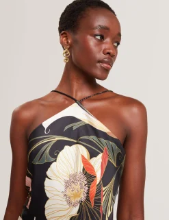 New Lobster Limited Jumpsuits & Playsuits|Der Weihnachtsladen<Jumpsuit mit Neckholder und weitem Bein im Nouveau-Print
