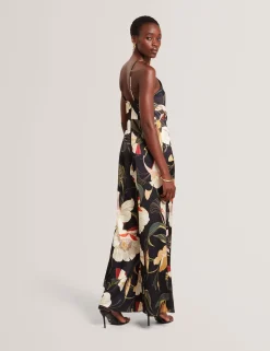 New Lobster Limited Jumpsuits & Playsuits|Der Weihnachtsladen<Jumpsuit mit Neckholder und weitem Bein im Nouveau-Print