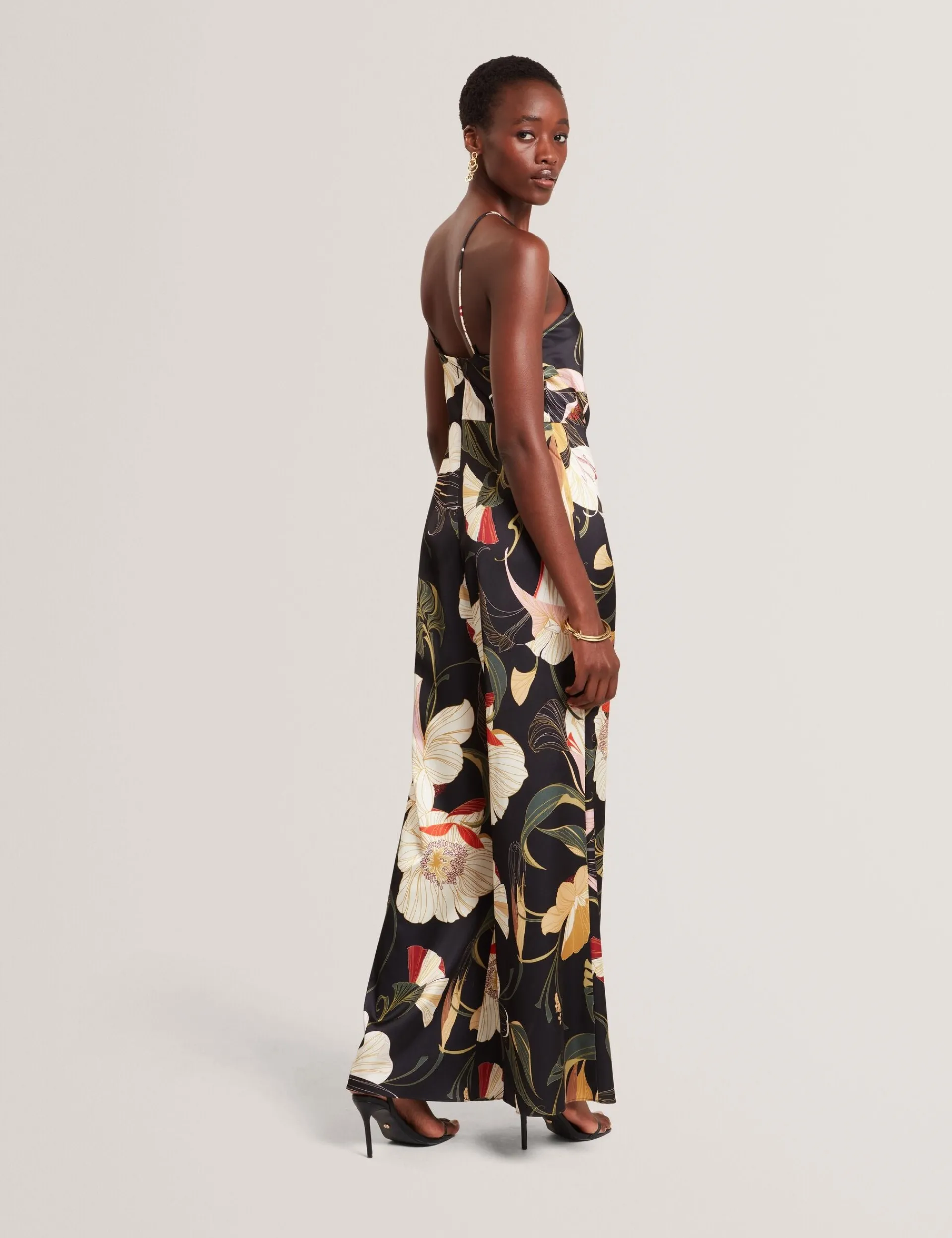 New Lobster Limited Jumpsuits & Playsuits|Der Weihnachtsladen<Jumpsuit mit Neckholder und weitem Bein im Nouveau-Print