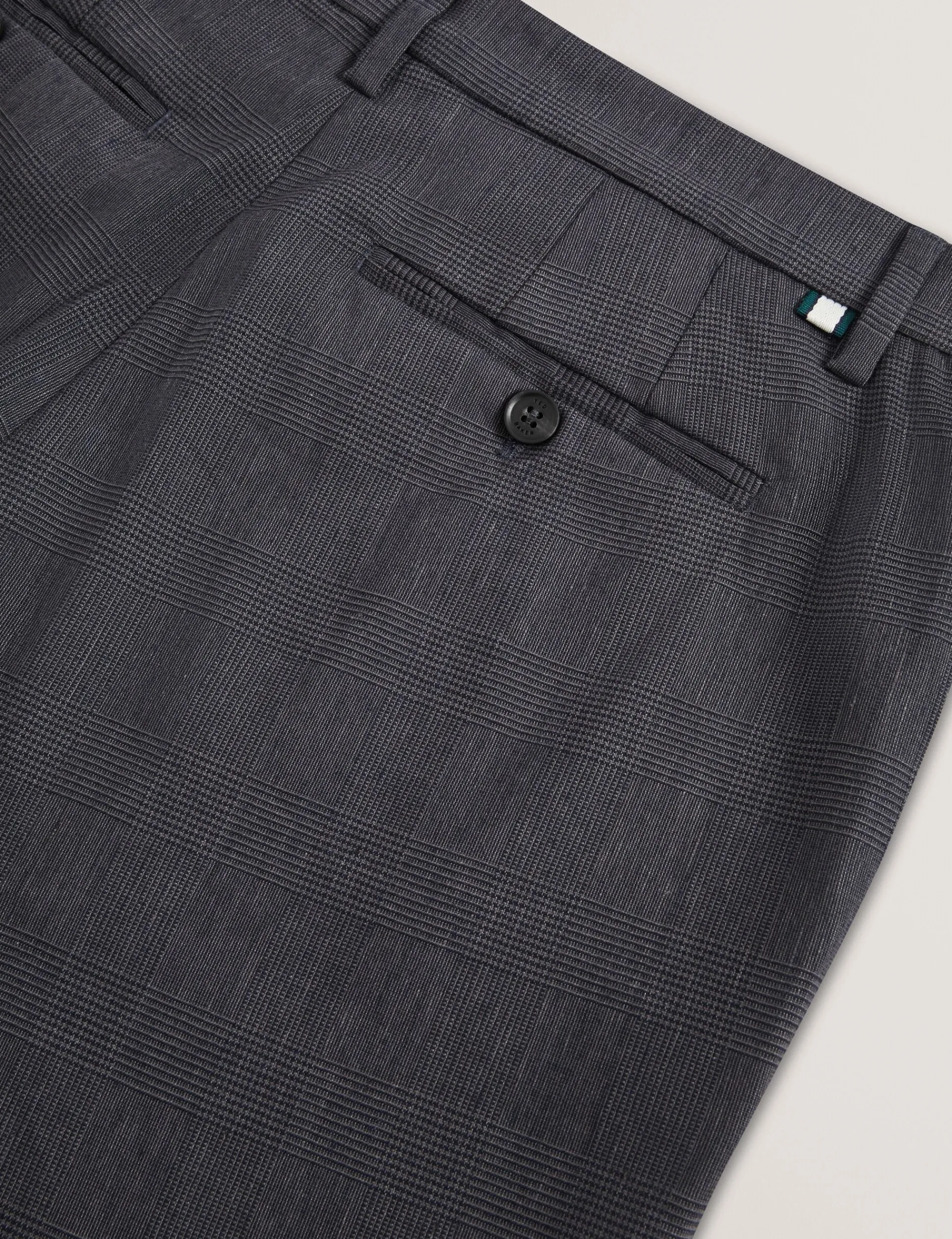 New Lobster Limited Hosen & Chinos<Karierte Leinenmischung Hose in normaler Passform
