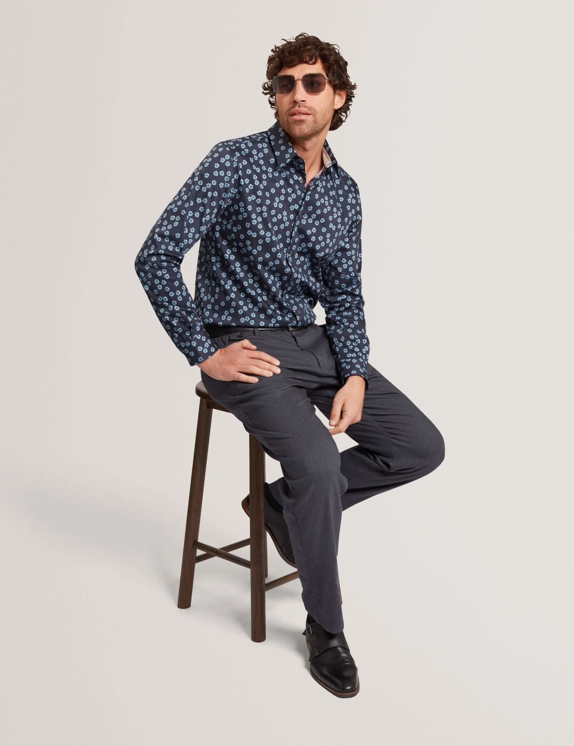 New Lobster Limited Hosen & Chinos<Karierte Leinenmischung Hose in normaler Passform