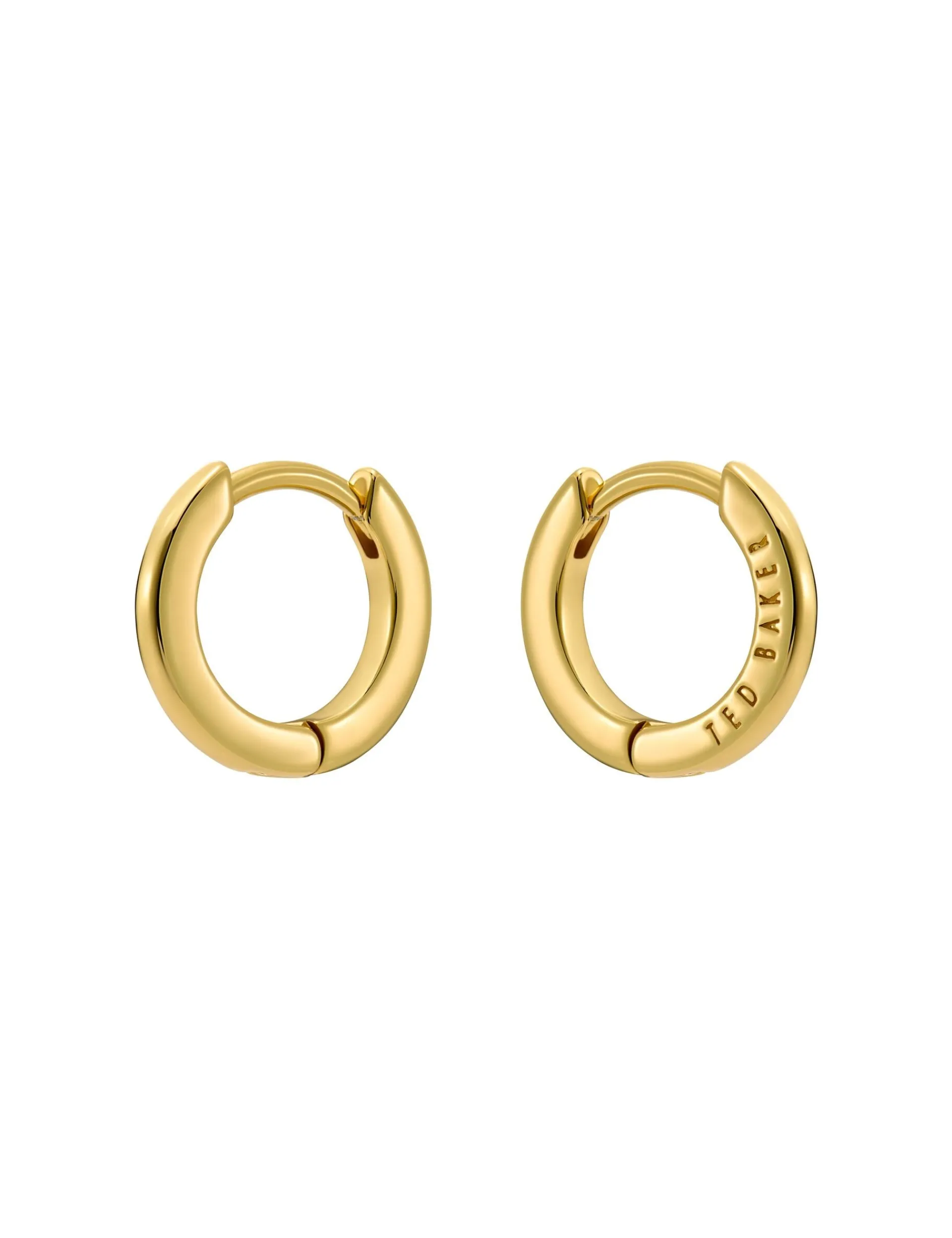 Damen Licensee Simon Harrison Damenschmuck|Sämtliches Zubehör<Kleine Creolen mit graviertem Logo