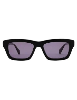Licensee Mondottica Sonnenbrille|Sämtliches Zubehör<Klobige rechteckige Acetat-Sonnenbrille