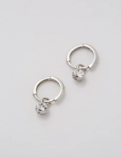 Damen Licensee Simon Harrison Damenschmuck|Sämtliches Zubehör<Kristallanhänger Huggie Ohrringe
