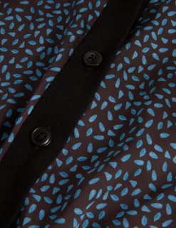 New Lobster Limited Luftiger Blues Bearbeiten|Oberteile & Blusen<Kurzarm-Cardigan mit Print von Touch of Silk