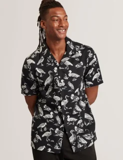 New Lobster Limited Shirts|Der Weihnachtsladen<Kurzarmhemd aus Baumwolle mit Entenmuster