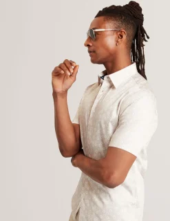 New Lobster Limited Shirts|Der Weihnachtsladen<Kurzarmhemd aus Baumwolle mit Mini-Blumenmuster