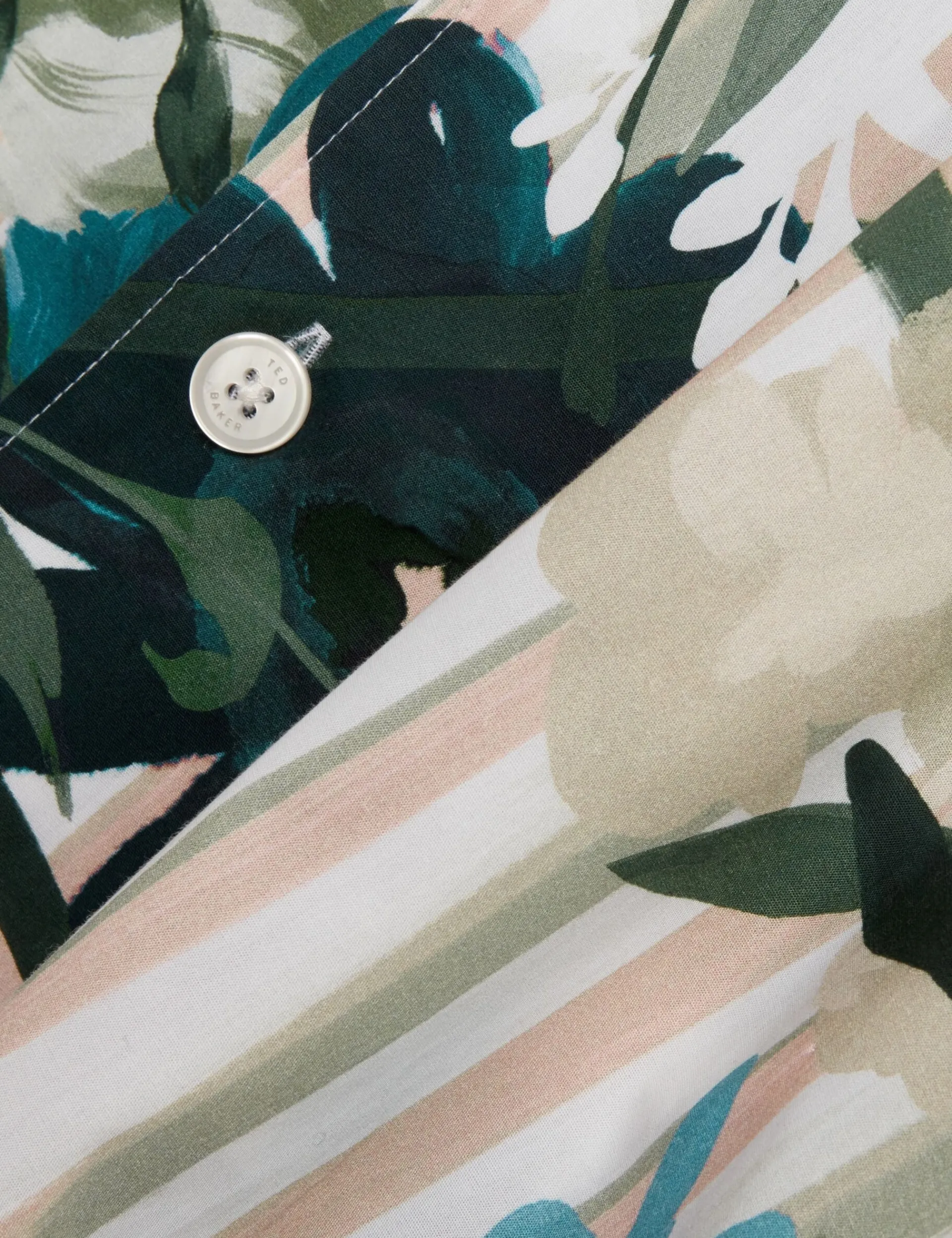 New Lobster Limited Shirts|Der Weihnachtsladen<Kurzarmhemd aus Baumwolle mit Blumenstreifenmuster