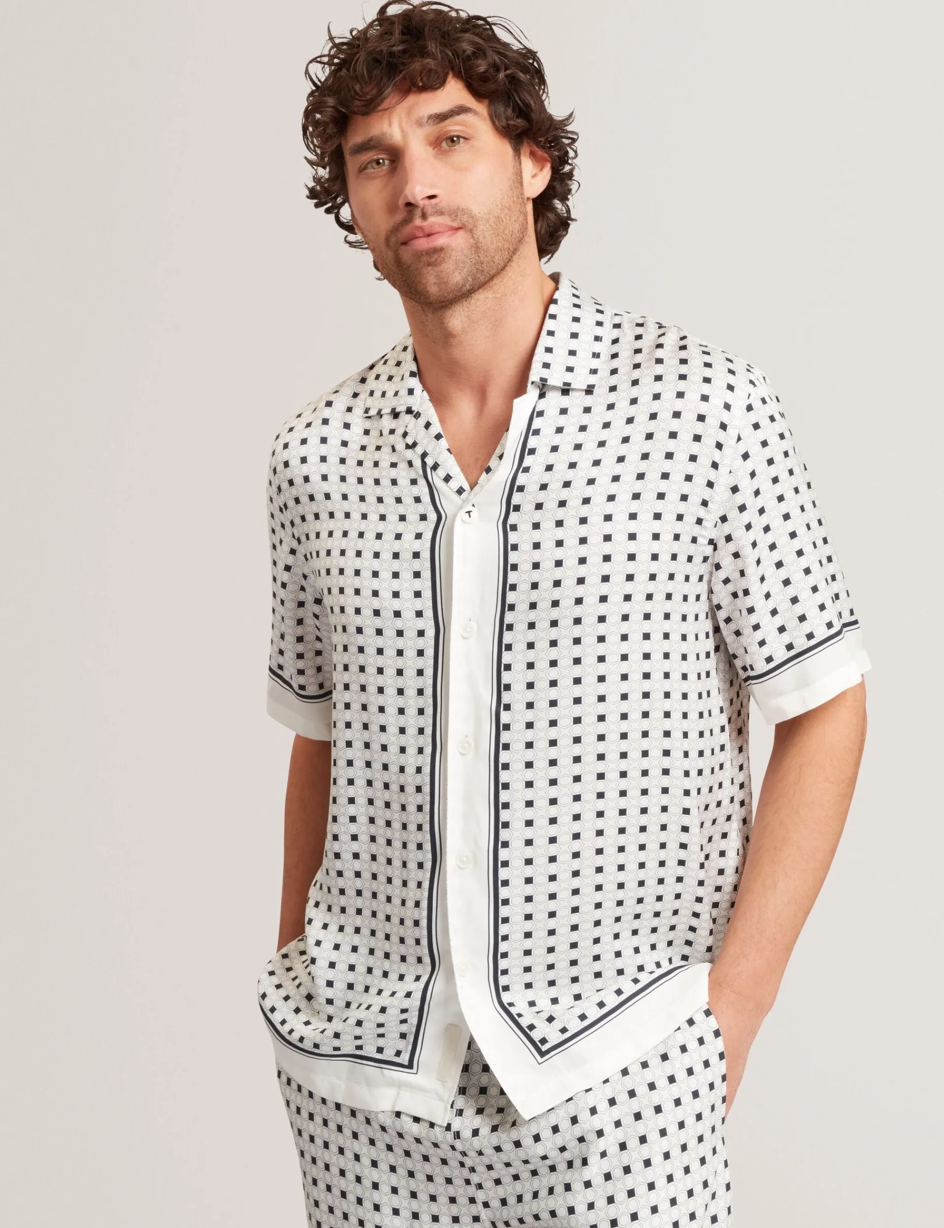 New Lobster Limited Shirts|Der Weihnachtsladen<Kurzarmhemd mit Bordürenprint