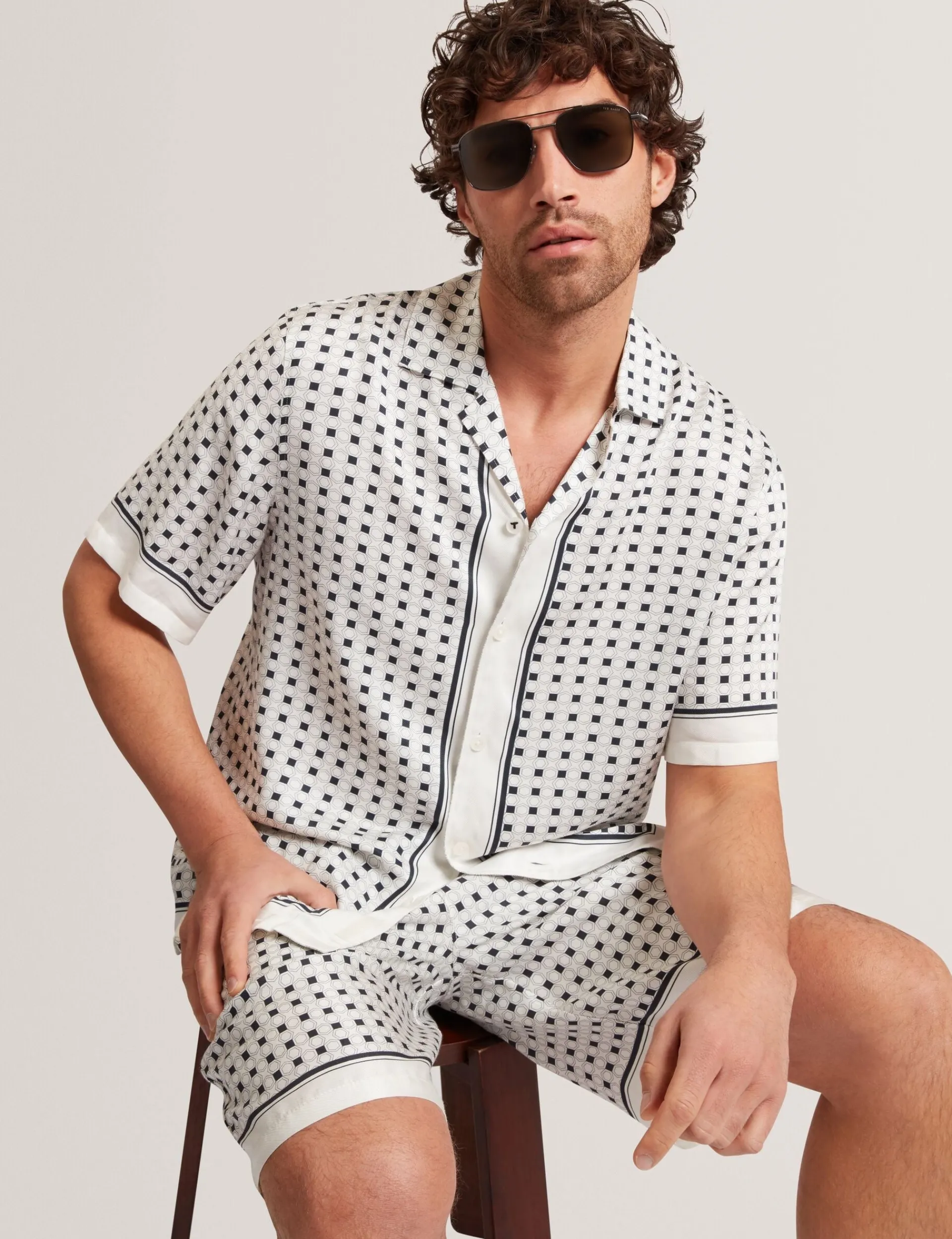 New Lobster Limited Shirts|Der Weihnachtsladen<Kurzarmhemd mit Bordürenprint