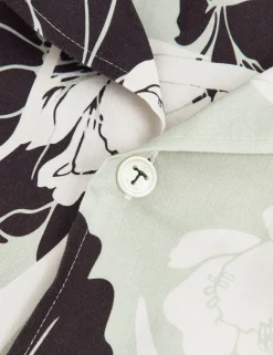 New Lobster Limited Shirts|Der Weihnachtsladen<Kurzarmhemd mit botanischem Print für den Resortbereich