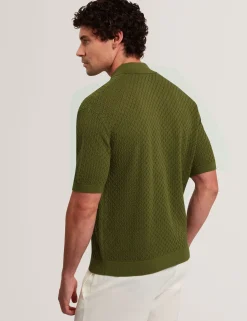 New Lobster Limited Der Weihnachtsladen|Pullover & Strickwaren<Kurzarmhemd mit Diamant-Häkelmuster
