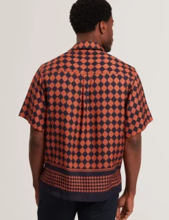 New Lobster Limited Shirts|Der Weihnachtsladen<Kurzarmhemd mit Fliesenbordürenmuster