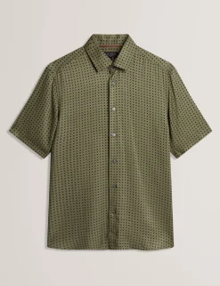 New Lobster Limited Shirts|Der Weihnachtsladen<Kurzarmhemd mit geometrischem Fliesenmuster