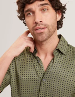 New Lobster Limited Shirts|Der Weihnachtsladen<Kurzarmhemd mit geometrischem Fliesenmuster