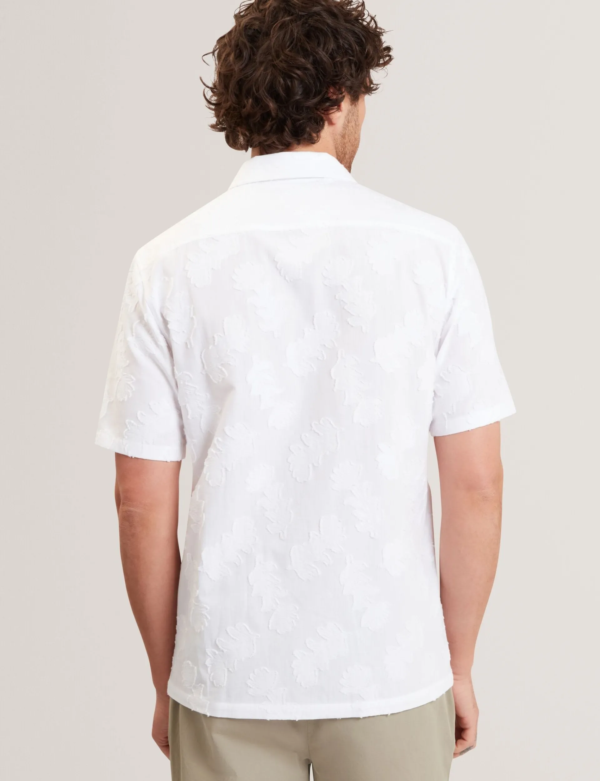 New Lobster Limited Shirts|Der Weihnachtsladen<Kurzarmhemd mit Jacquard-Blattstruktur