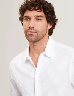 New Lobster Limited Shirts|Der Weihnachtsladen<Kurzarmhemd mit Jacquard-Blattstruktur