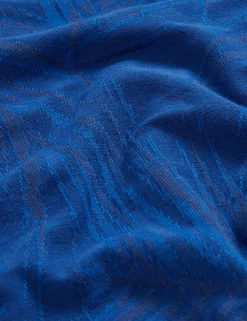 New Lobster Limited Der Weihnachtsladen|Breezy Blues Bearbeiten<Kurzarm-Polohemd mit Jacquard-Blattmuster
