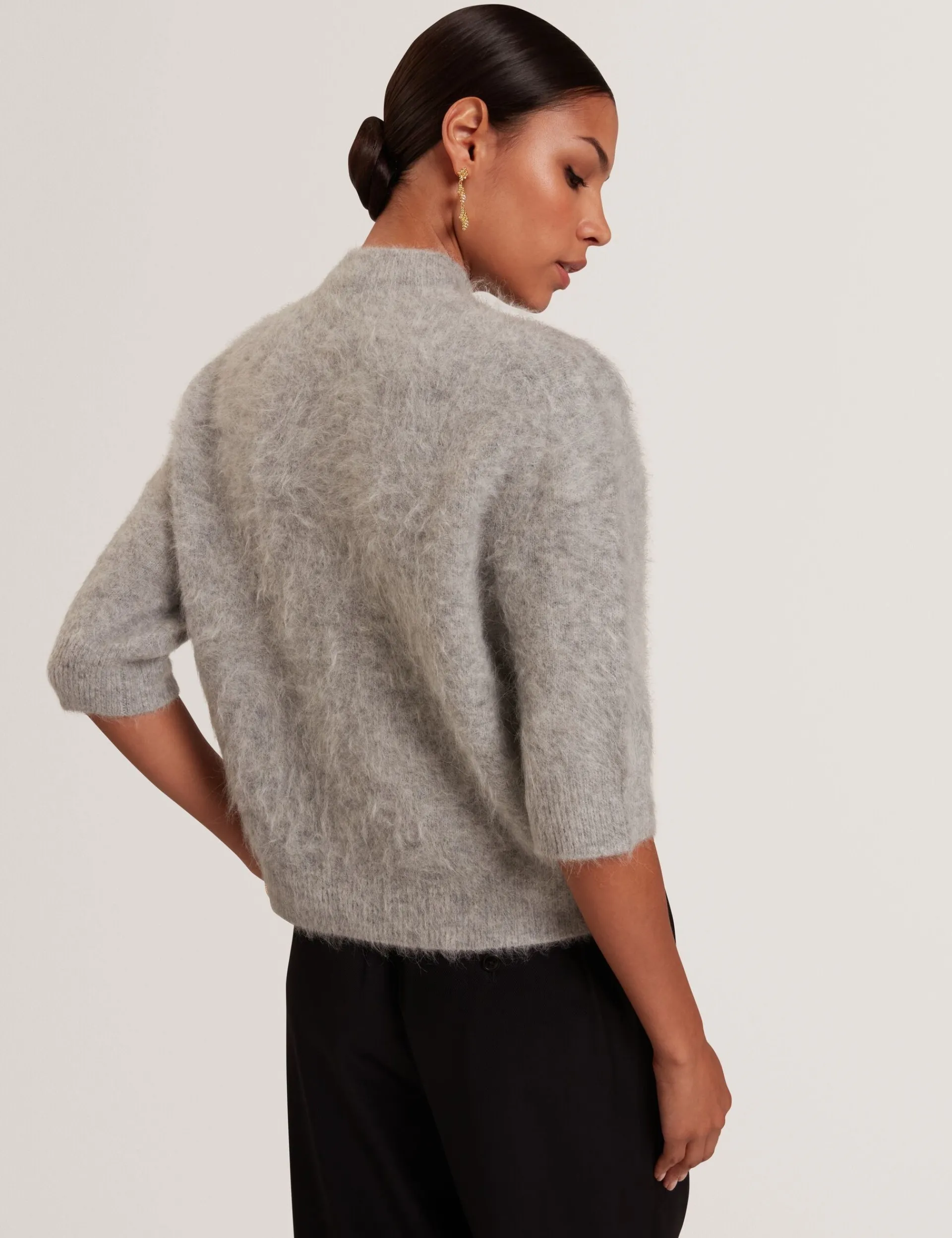 Damen New Lobster Limited Oberteile & Blusen|Luxusgeschenke Für Damen<Kurzarmpullover aus Alpaka-Strick