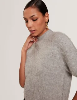 Damen New Lobster Limited Oberteile & Blusen|Luxusgeschenke Für Damen<Kurzarmpullover aus Alpaka-Strick