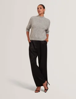 Damen New Lobster Limited Oberteile & Blusen|Luxusgeschenke Für Damen<Kurzarmpullover aus Alpaka-Strick