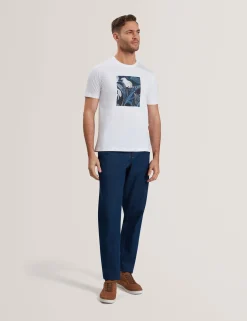 New Lobster Limited Der Weihnachtsladen|Breezy Blues Bearbeiten<Kurzarm-T-Shirt mit Box-Print und Grafik