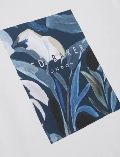 New Lobster Limited Der Weihnachtsladen|Breezy Blues Bearbeiten<Kurzarm-T-Shirt mit Box-Print und Grafik