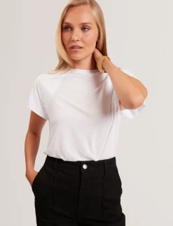 New Lobster Limited Oberteile & Blusen|Der Weihnachtsladen<Kurzarm-T-Shirt mit gerafften Schultern