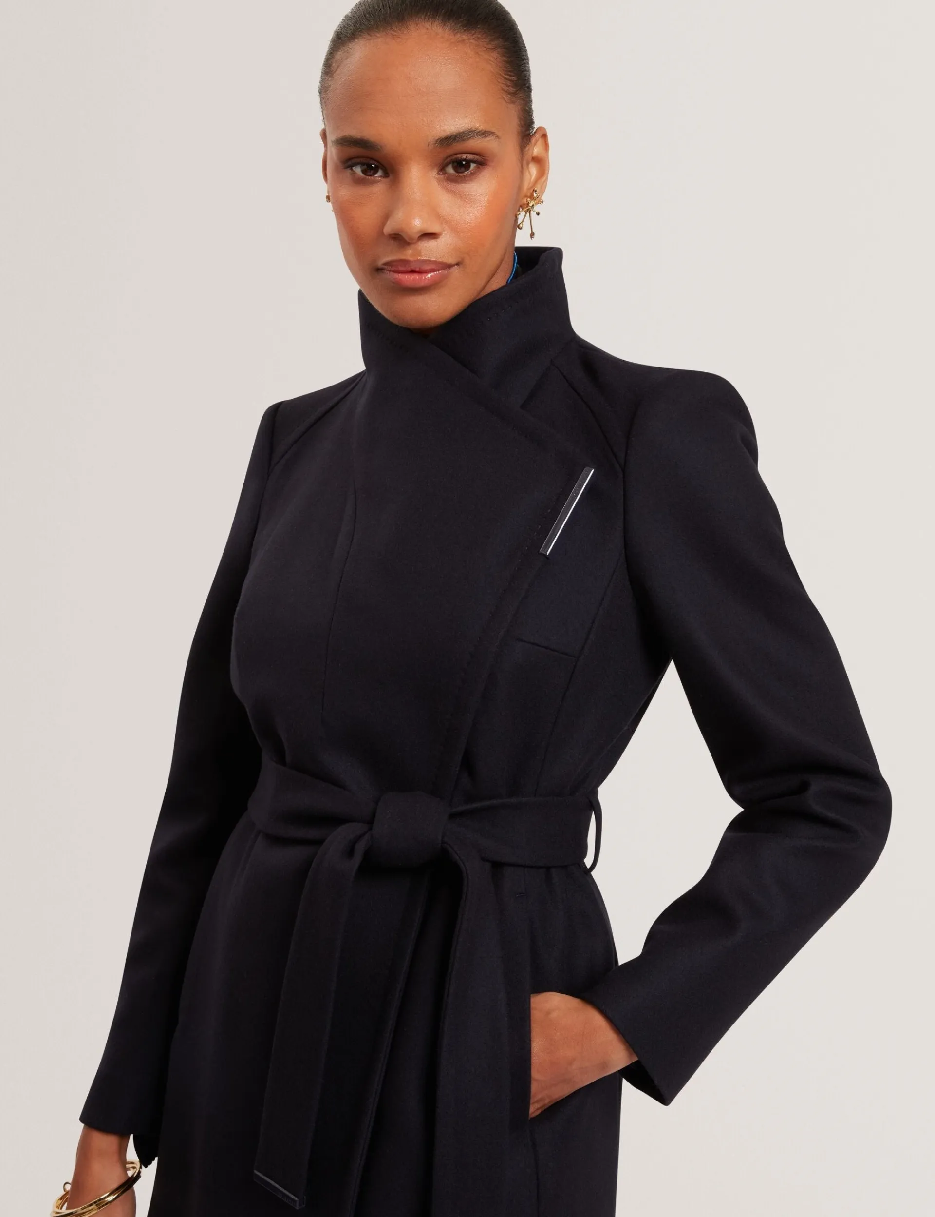 New Lobster Limited Mäntel Und Jacken|Arbeitskleidung<Kurzer Wollmantel mit Gürtel