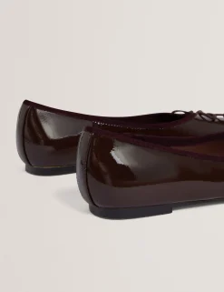 New Lobster Limited Intelligente Schuhe|Golden Hour<Lackleder-Ballerinas mit Schleife
