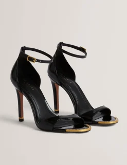 Damen New Lobster Limited Luxusgeschenke Für Damen|Golden Hour<Lackleder-Sandalen mit Stilettoabsatz