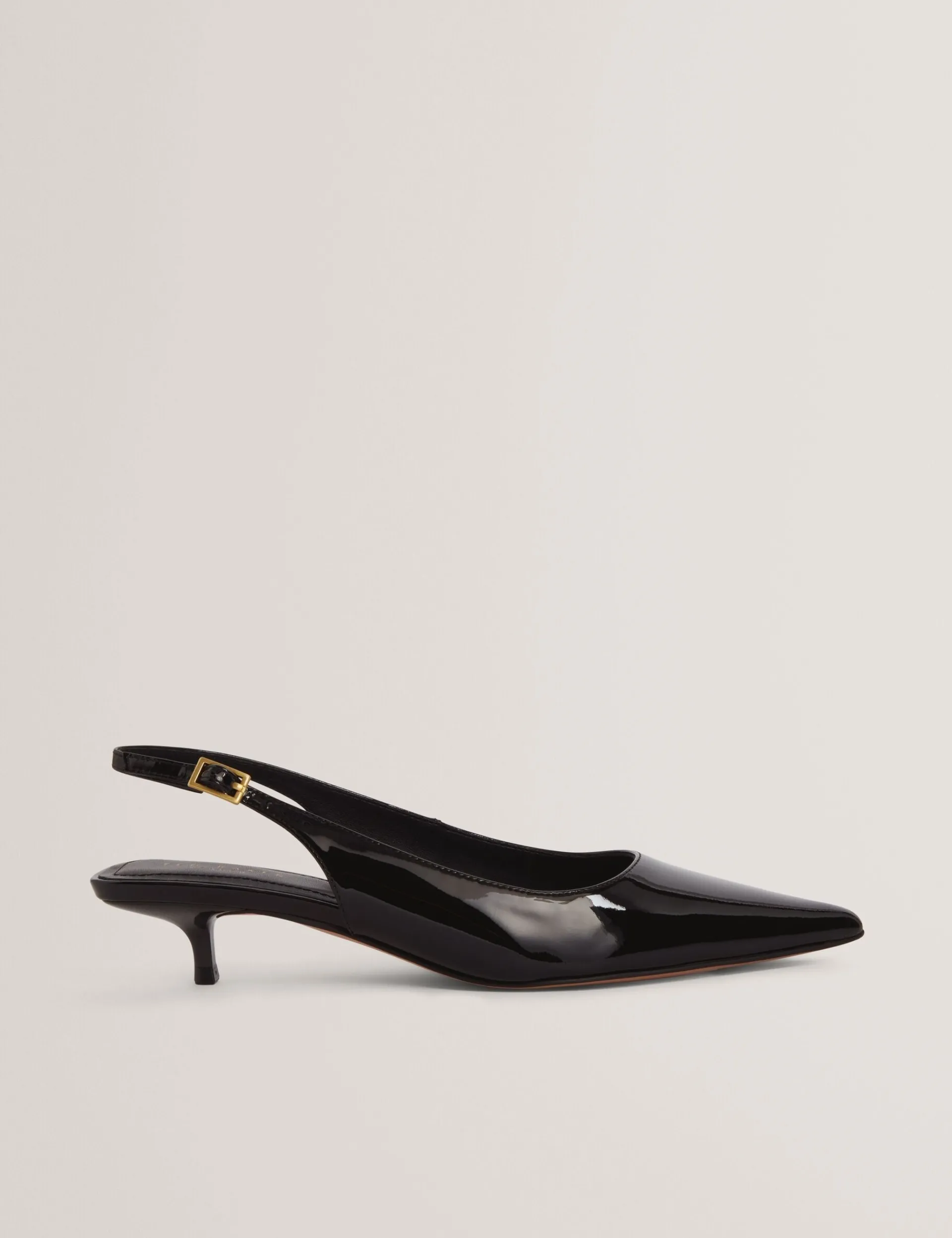 New Lobster Limited Absätze|Golden Hour<Lackleder-Slingback-Kitten-Heel-Schuhe