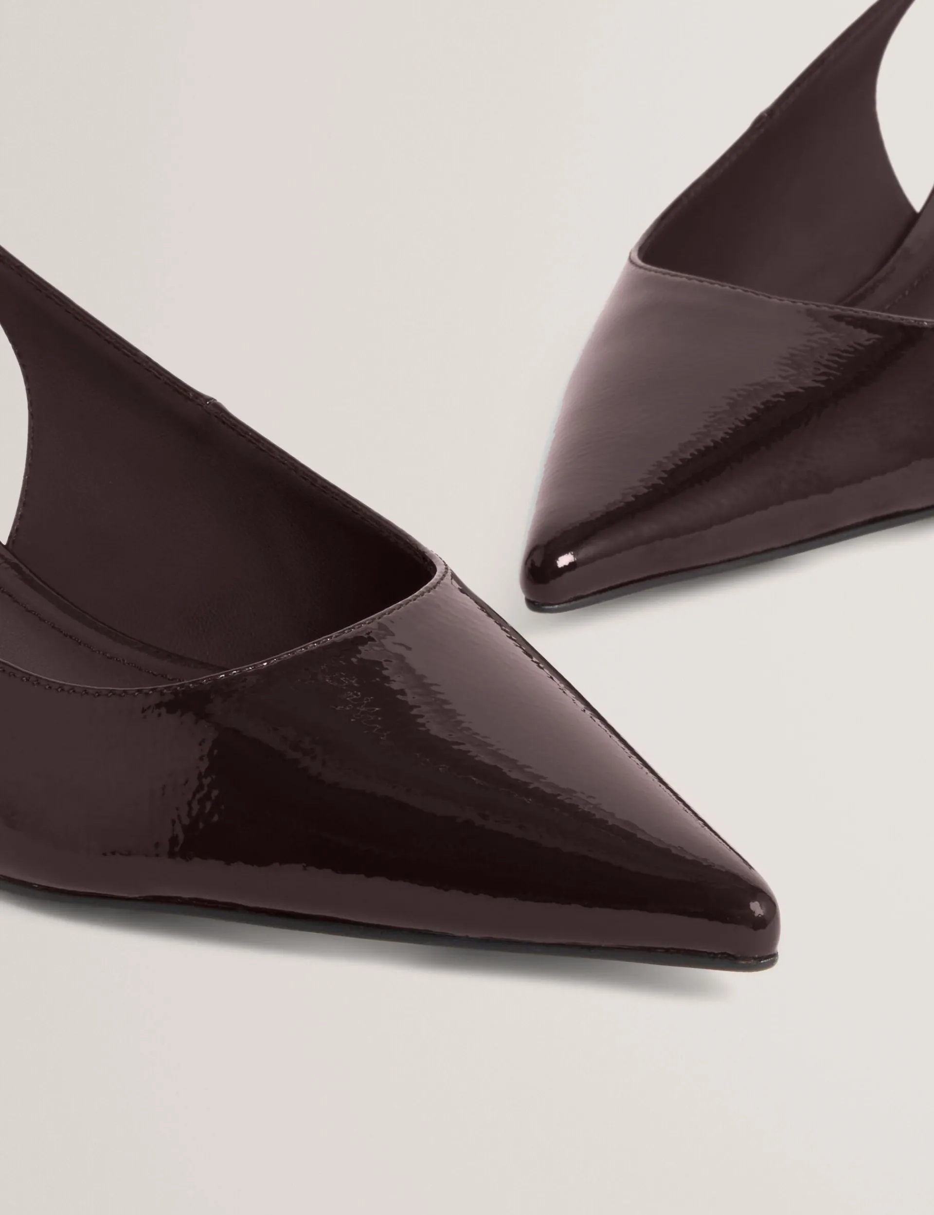 New Lobster Limited Absätze|Golden Hour<Lackleder-Slingback-Kitten-Heel-Schuhe